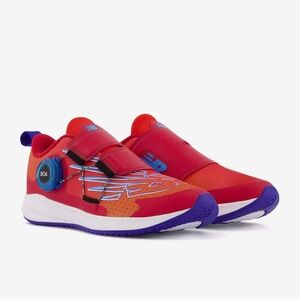 Size 3 Wide Youth New Balance Kids' Vibrant Red and Blue Sneakers